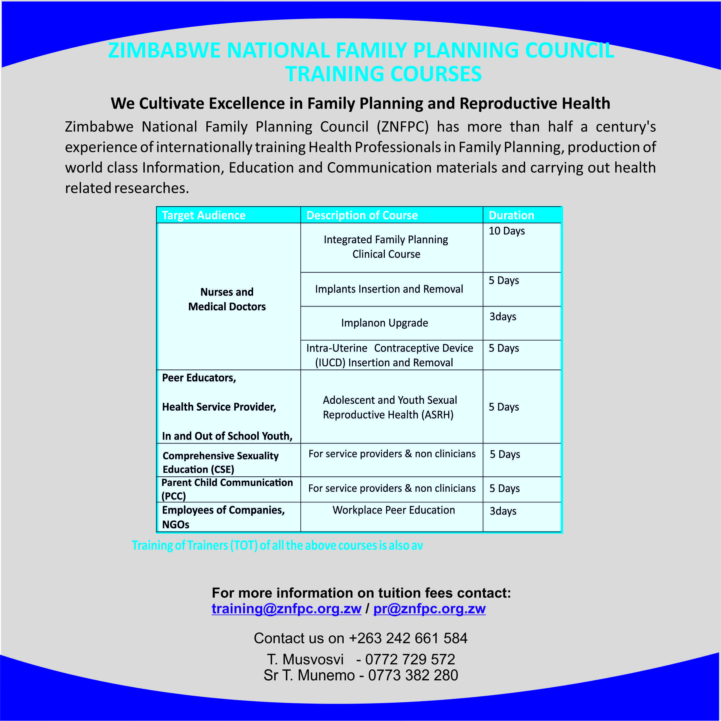 Training Flier 2025 jpg